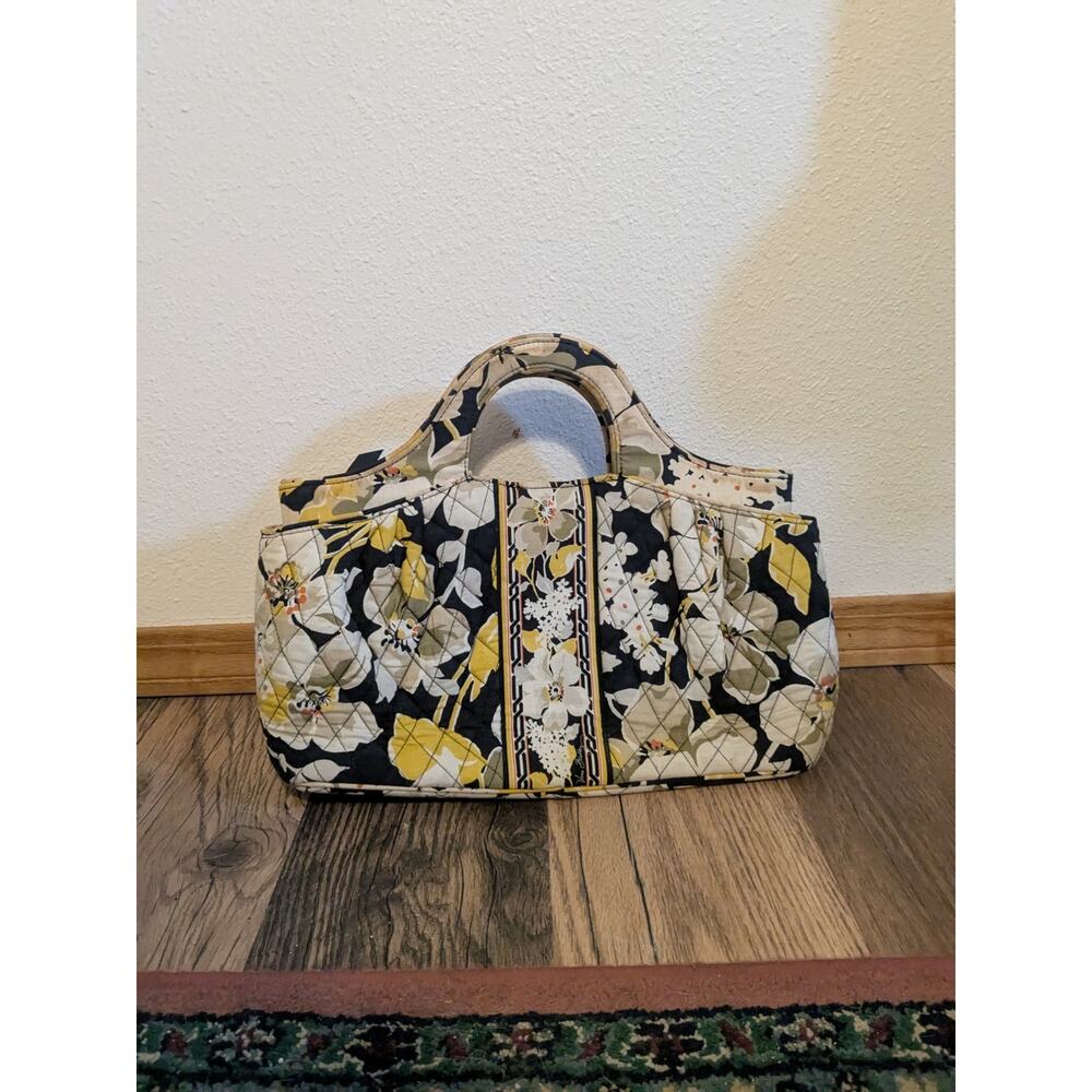 Vera‎ Bradley quilted yellow floral handbag